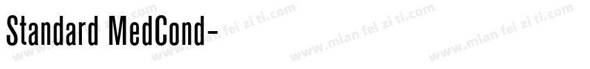 Standard MedCond字体转换